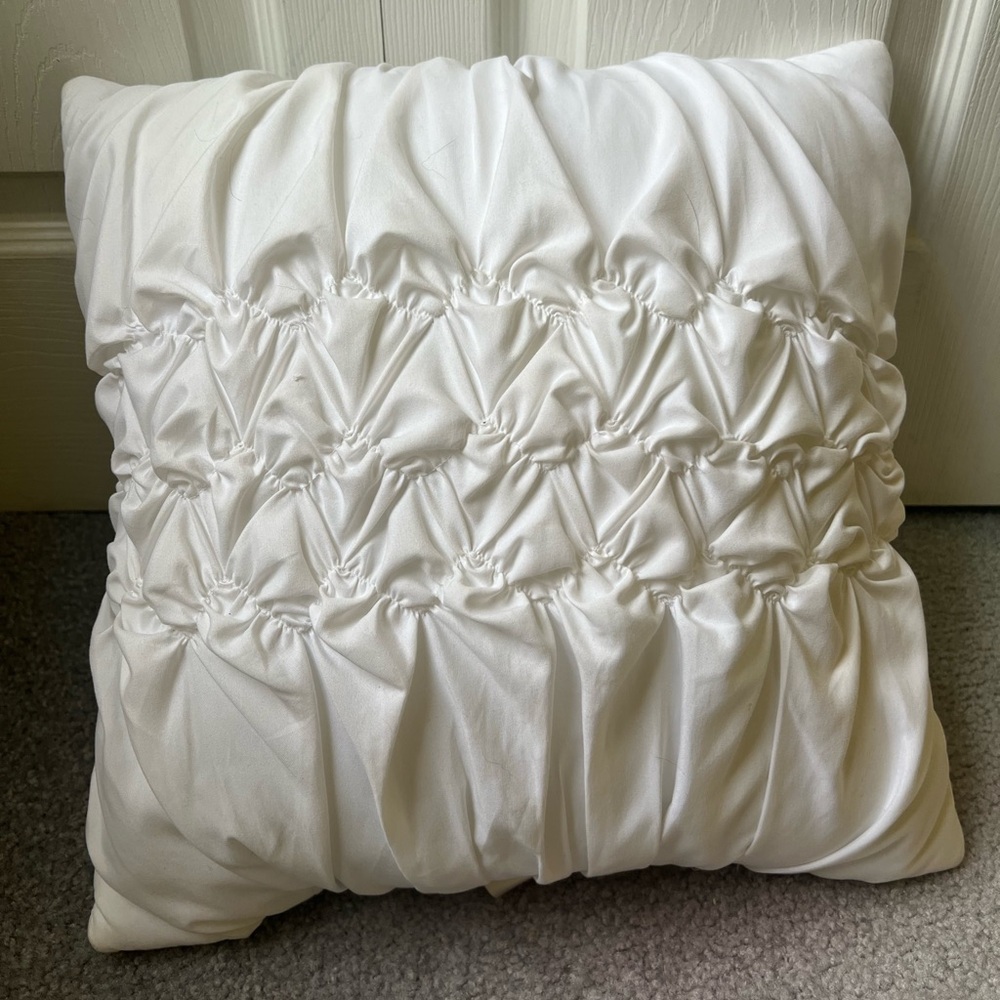 New Target Xhilaration White Throw Pillow